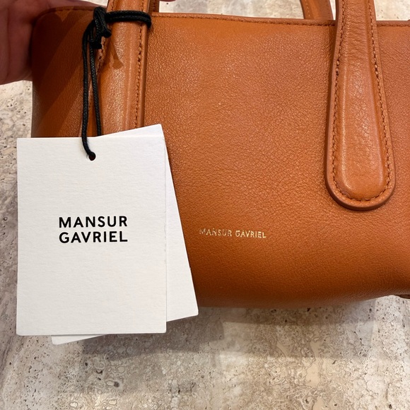 New with tags Mansur Gavriel Mini Giraffe Bag - Cuoio - Picture 2 of 12